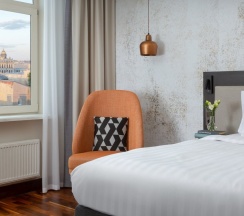 Улучшенный двухместный номер с двуспальной кроватью в Vasilievsky hotel