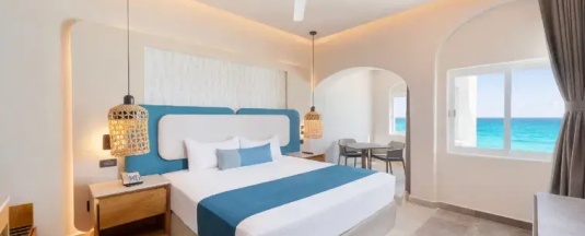 Двухместный номер Ocean Front (двуспальная кровать) в GR Solaris Caribe Adults Only - All Inclusive