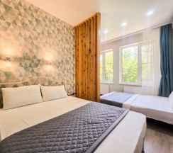 Апартаменты студия с 1 двуспальной кроватью кв. 25 в Deluxe apartments