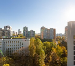 1-комнатные апартаменты студия с 1 двуспальной кроватью #979 в Комфорт Сити на проспекте Вернадского