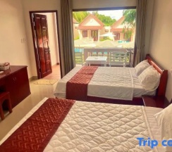Двухместный номер Deluxe с видом на бассейн (2 отдельные кровати) в Hong Bin Bungalow Resort