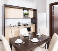 Апартамент комфорт с видом на горы 2 спальни в Апартаменты Курорта Красная Поляна