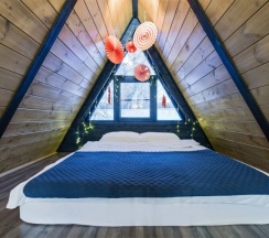 Aframe Luxe Black | Банный чан на территории в Берёзовая роща