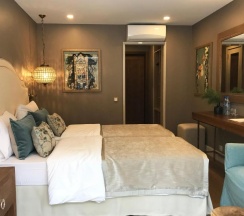 Двухместный номер с 1 кроватью или 2 отдельными кроватями, вид на сад в Vania rooms