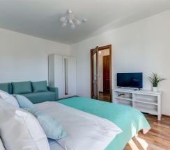 "Krista Kosta" Однокомнатная квартира (Метро Ленинский проспект/Автово, 10 минут на транспорте) в Rauktis apartments