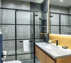 Двухместный люкс двуспальная кровать в Дом у озера