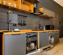 Барнхаус с личной сауной и мангальной зоной в Веслево Клуб