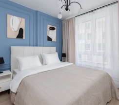 Ocean - премиум-апартаменты с отдельной спальней около м.Сокол (10 этаж, до 4 гостей) в Smart Lofts Moscow