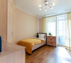 3-комнатные апартаменты улучшенные с балконом для 5 гостей в Степаненков