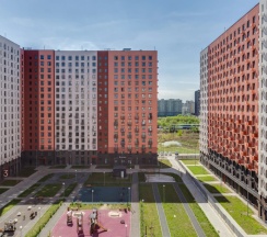 Двухместные апартаменты c 1 комнатой (двуспальная кровать) в Квартира 1 комнатная в стиле Blue Sky