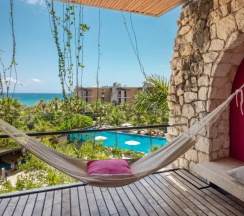 Двухместный люкс с видом на океан (двуспальная кровать) в Отель Xcaret Mexico	