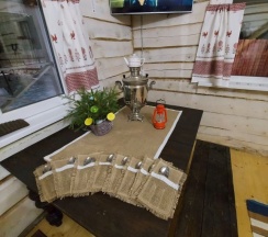 Коттедж с красивым видом из окна в Печки-лавочки