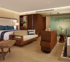 Двухместный люкс Honeymoon oceanfront (двуспальная кровать) в Secrets The Vine Cancun - Adults Only - All Inclusive