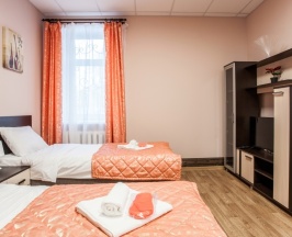 Стандартный двухместный номер с 2 отдельными кроватями и душем в Волковский