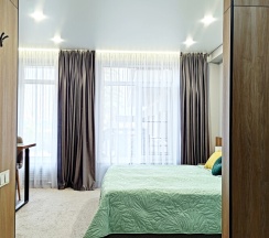 Студия ЛЕС с панорамой на горы. Бассейн. Баня. в Панорама Ачишхо