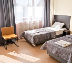 4-местный номер стандарт с 4 односпальными кроватями в Smart Hotel KDO Челябинск