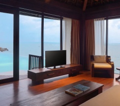 Двухместный Silavadee Pool Villa Suite No. 2 oceanfront двуспальная кровать в Silavadee Pool Spa Resort