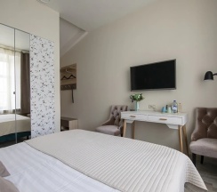 Двухместный номер Зеленый двуспальная кровать в Пушка