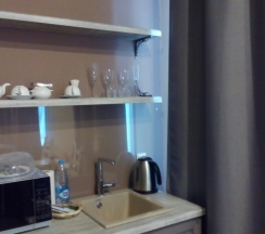 Двухместная студия с видом на город двуспальная кровать в Дом Паткуль