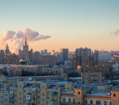 Улучшенный номер с видом на город в Radisson Blu Belorusskaya Hotel Moscow