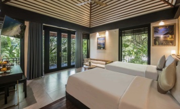 Двухместное бунгало Deluxe с видом на сад (2 отдельные кровати) в Hon Tam Resort (formerly MerPerle Hon Tam Resort)