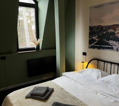 Номер стандарт с 1 двуспальной кроватью в Прусс