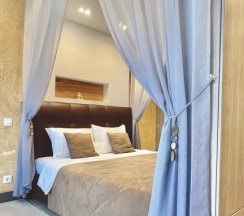 Двухместные апартаменты Comfort с красивым видом из окна (двуспальная кровать) в Апартаменты Wood в Резиденции Байкальские Холмы