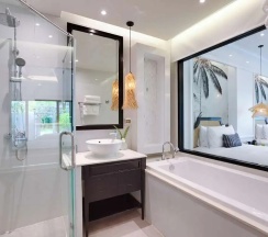 Двухместный клубный номер Garden Terrace 2 отдельные кровати в Отель Outrigger Koh Samui Beach Resort