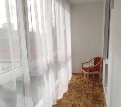 Двухместная студия двуспальная кровать в Апартаменты Румер в современном жилом комплексе у ТЦ Дана Молл