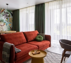 Апартаменты Superior с балконом и с видом на парк в Apartments Malina Baden Studio Color