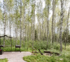 Дом с камином и костровой зоной (до 8 гостей) ГЕФЕСТ в Berloga Country Resort
