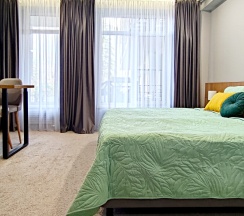 Студия ЛЕС с панорамой на горы. Бассейн. Баня. в Панорама Ачишхо