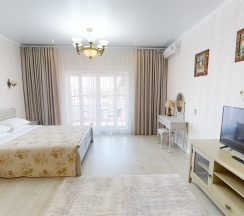 Апартаменты-студио с балконом для четверых в Лиенталь