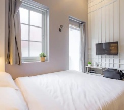 Одноместный номер Deluxe двуспальная кровать в Nornyaowarat Hostel