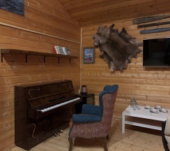 Шале с двумя спальнями "Белуха" в Cedar grass Териберка
