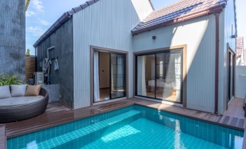 Двухместная вилла Deluxe с видом на сад двуспальная кровать в The Phufa Waree Chiangrai Resort