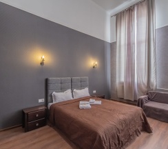 Двухместный люкс с красивым видом из окна двуспальная кровать в Ланселот