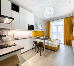 Апартаменты с кроватью в U-Apart