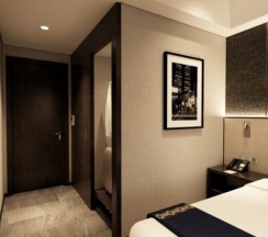 Двухместный номер Deluxe с видом на город 2 отдельные кровати в Fieris Hotel Rawamangun