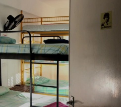 Кровать в общем номере с видом на город в Lima Sol House - Hostel
