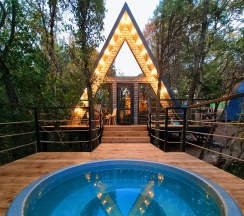 A-frame Утес в Очаг