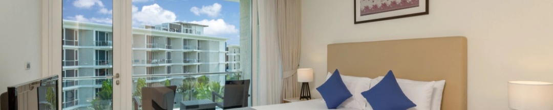 Люкс с кухней с 2 комнатами с балконом в Splash Beach Resort