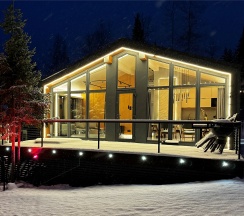 Дом «GOLD» с банным чаном на террасе в Luxe House