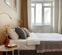 "Platinum" Однокомнатная квартира на набережной Невы (Метро Площадь Ленина/Новочеркасская, 5 минут на транспорте) в Rauktis apartments