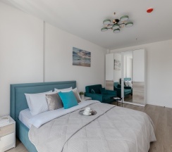 Moon River - премиум-апартаменты с отдельной спальней около м.Сокол (6 этаж, до 5 гостей) в Smart Lofts Moscow