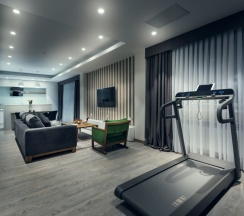 Двухместный люкс Wellness с красивым видом из окна двуспальная кровать в Wyndham Garden Astana