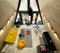 A-Frame № 3 (оснащение дома, стоимость бани см. Подробнее) в Les holidays