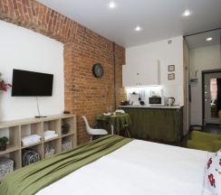 Номер Loft Red с 1 двуспальной кроватью (2+1) в Loft&Home Apartments
