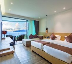 Двухместный номер Deluxe с панорамным видом 2 отдельные кровати в Crest Resort & Pool Villas