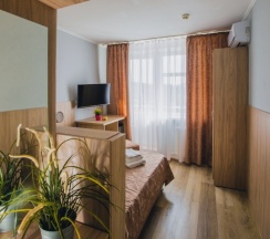 Номер «Стандарт» - 2-х местный однокомнатный, вид на море и бассейн в Виктория